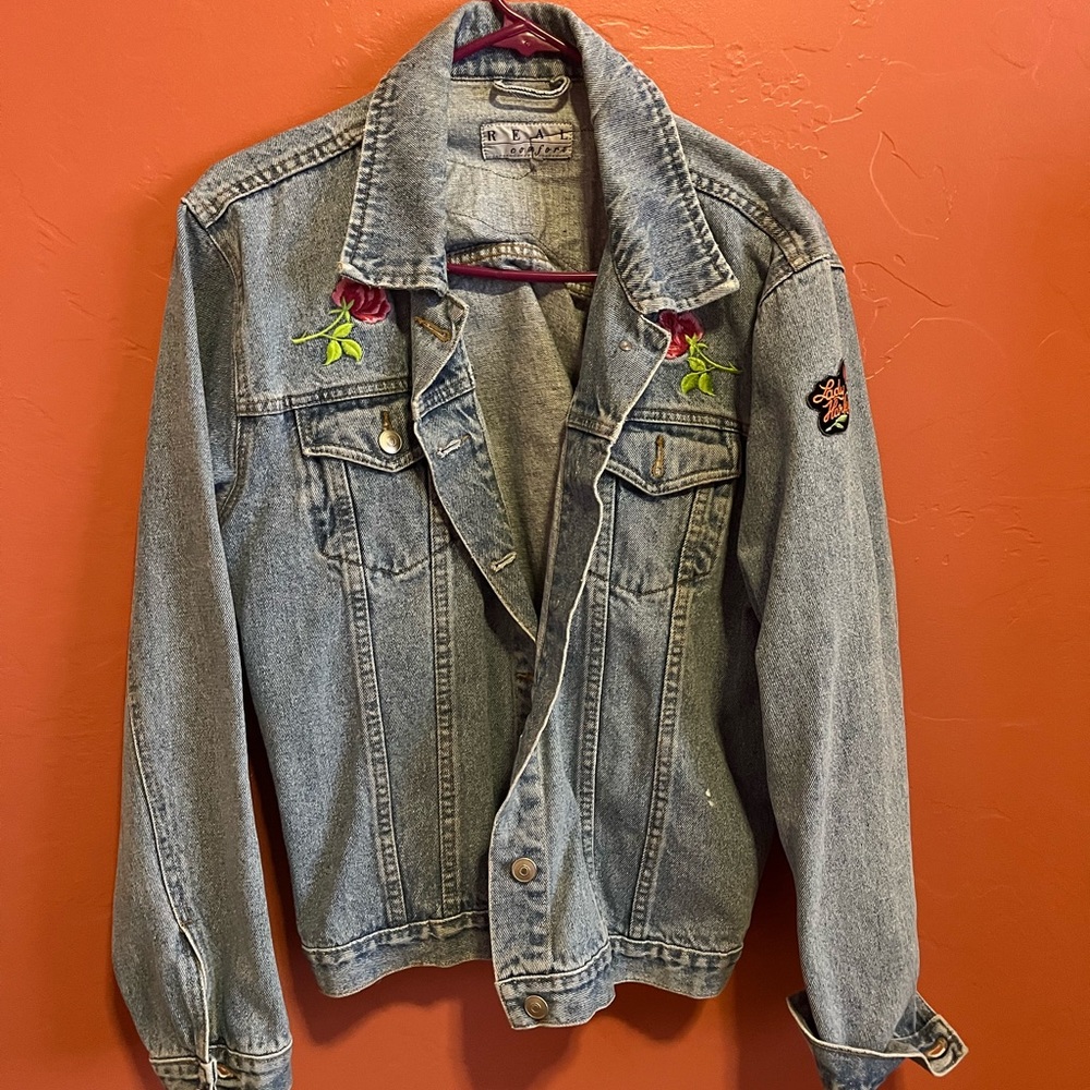Patch work Jean jacket made myself!